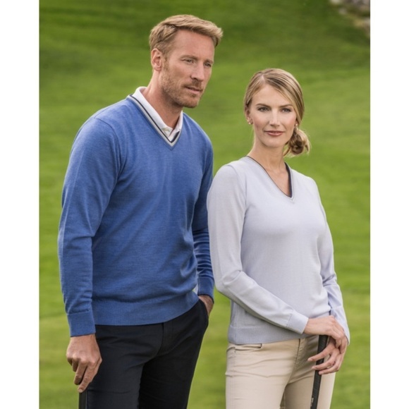 Dale of Norway Extra Fine Merino Wool Kristian V-Neck Sweater - Picture 3 of 10